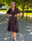 YASThea 2/4 Midi Wrap Dress
