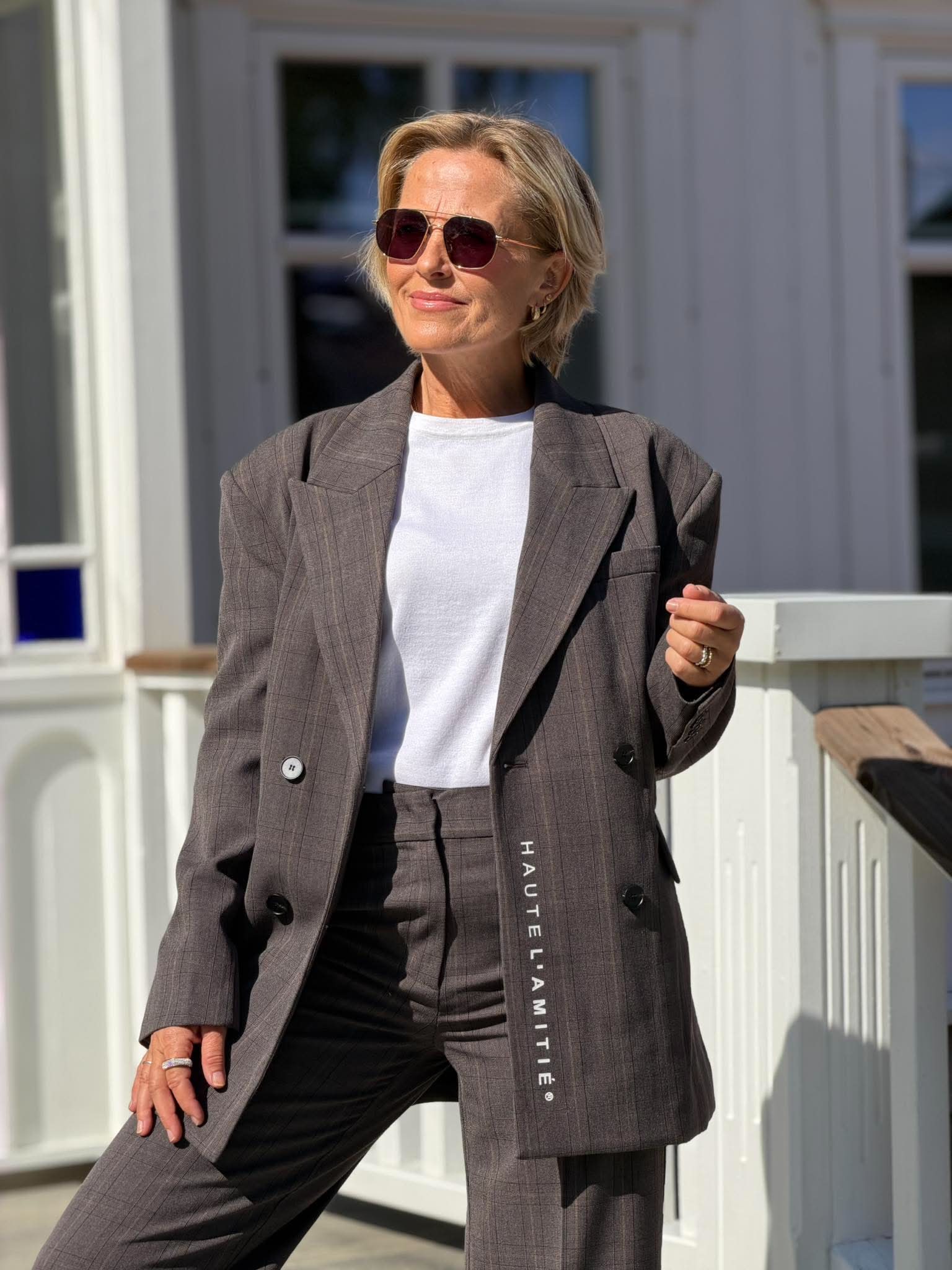 Waist Fit Check Blazer