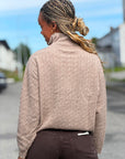 Zip genser kabelstrikk