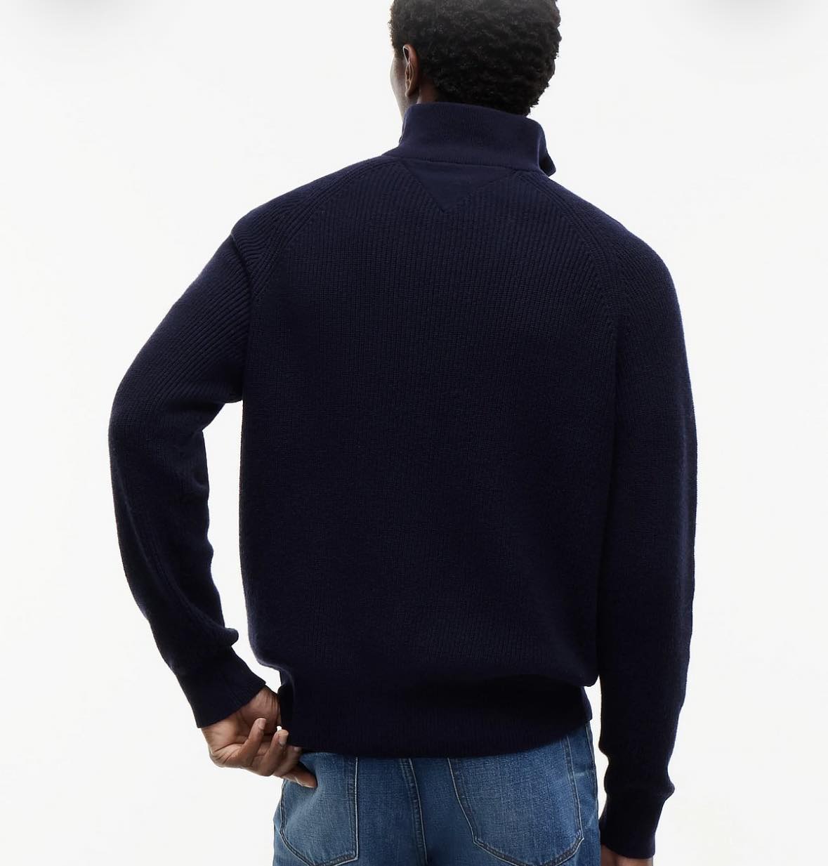 Fisherman Rib Zip Mock