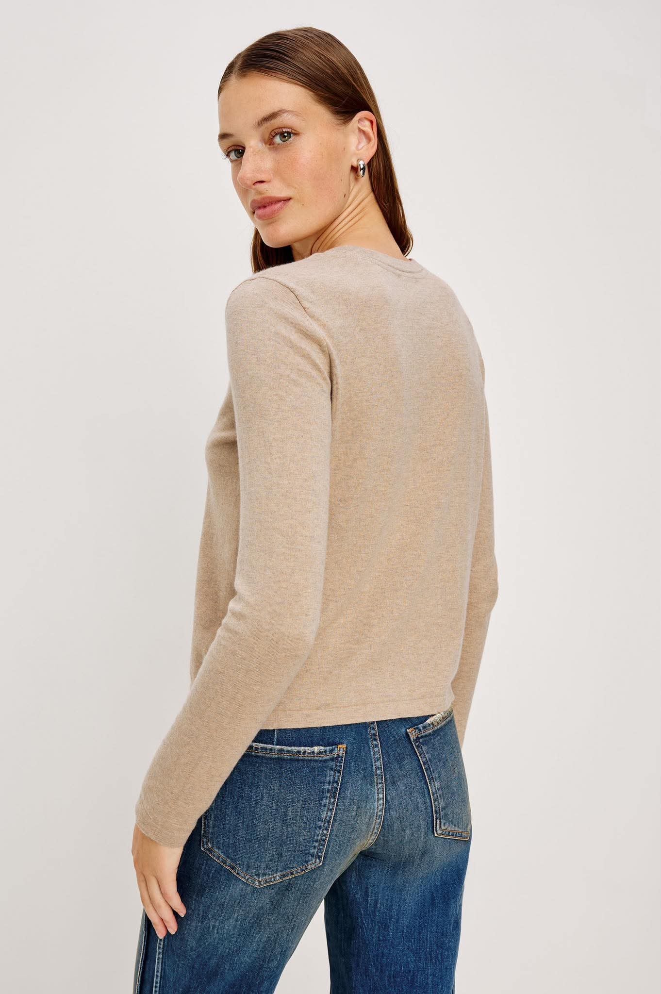 Cotton Cashmere Long Sleeve Tee