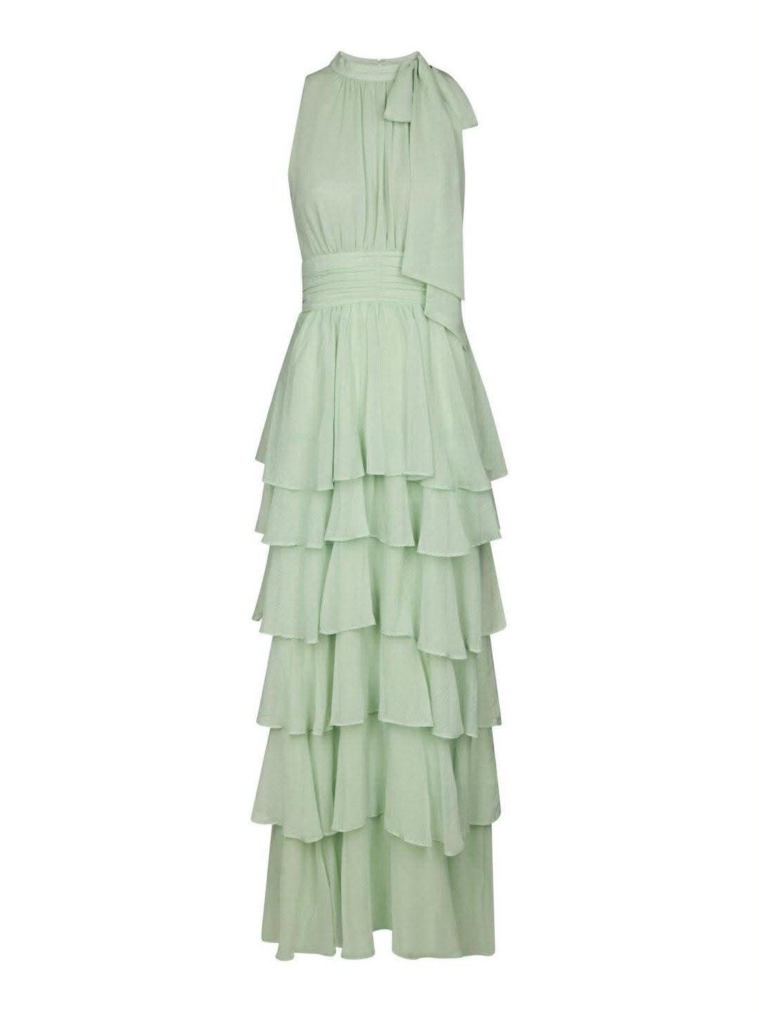 Marli Solid Chiffon Dress