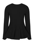 Wallina Peplum Knit Blouse
